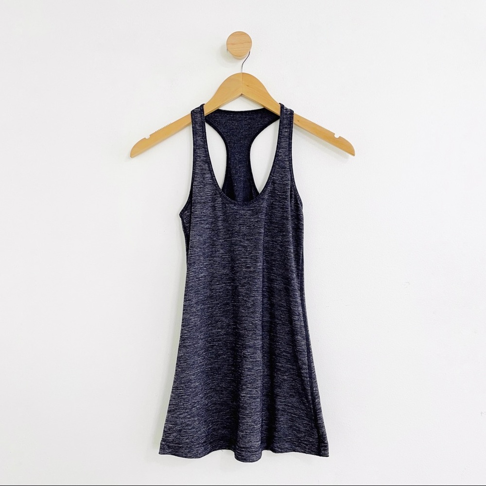 Lululemon Heather Gray Cool Racerback Luxtreme Workout Tank - Picture 2 of 6